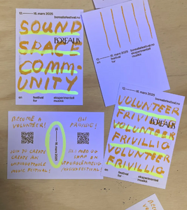 Fluorescent Yellow print sample